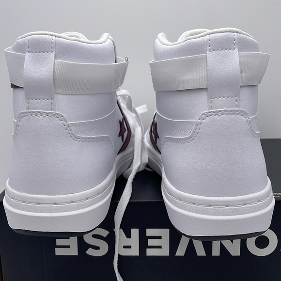 Converse Men’s PRO BLAZE V2 MID WHITE/CHERRY DAZE/WHITE A06627C Sneakers - Picture 13 of 16